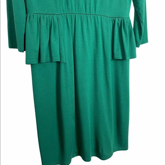 RACHEL PALLY Modal Peplum Midi Dress Green Women's Small - Picture 7 of 9